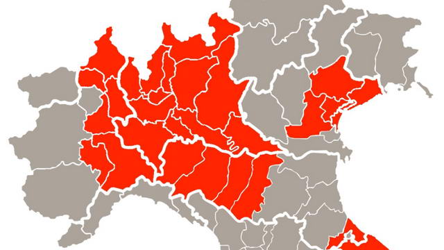 Коронавирус красные зоны Италии циркуляр Министерства гражданской защиты Италии